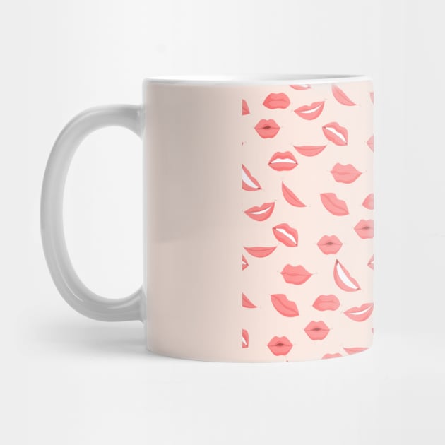 sexy  lips pattern design by coolouss